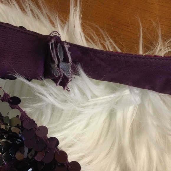 Wow! Prom & Pageant Purple & Silver Sequined Prom Dress Size 2 - Picture 9 of 12